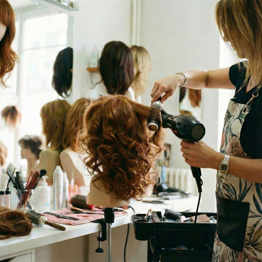 Brushing professionnel pour perruque