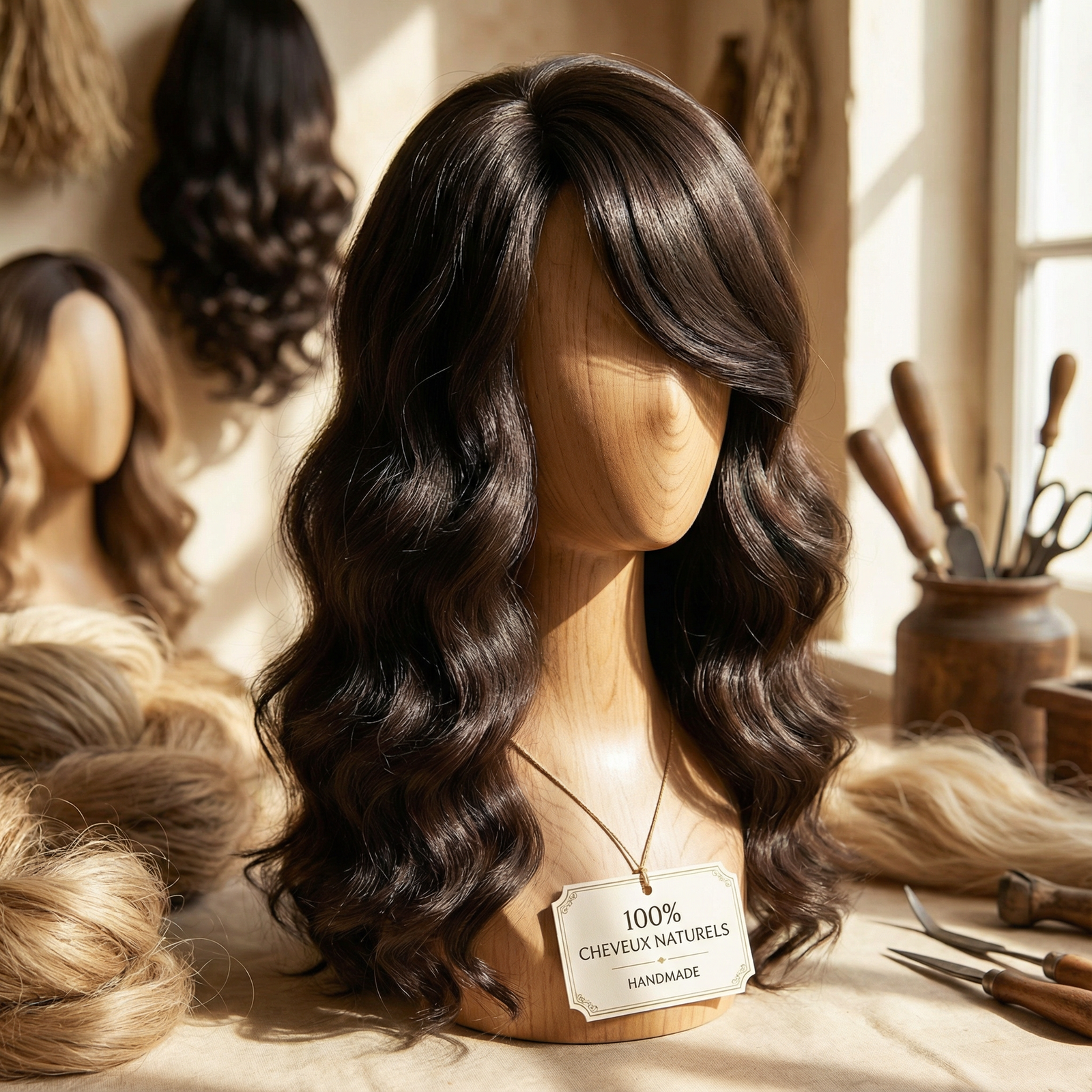 perruque 100% cheveux naturels