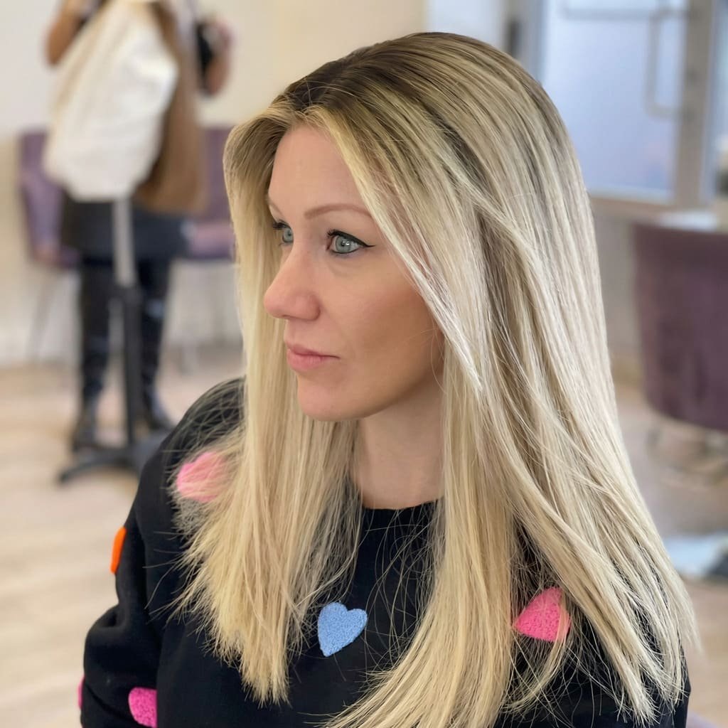 Perruque naturelle blonde