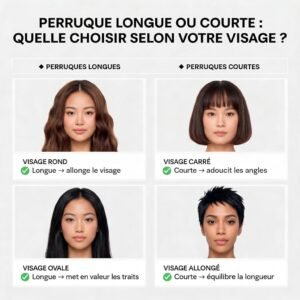 Perruque longue ou courte, laquelle choisir selon votre visage ?